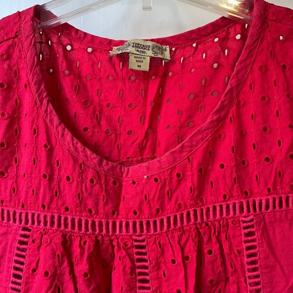 Red Dress Size M with Eyelet - Picture 4 of 6